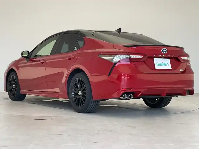 トヨタ カムリ WS ブラックエディション 神奈川県 2020(令2)年 2.2万km アティチュードブラックマイカ/ダークブルーマイカメタリック 2トーン 純正ナビ/フルセグTV/Bluetooth接続/バックモニター/衝突被害軽減ブレーキ/車線逸脱警報機能/ブラインドスポットモニター/レーダークルーズコントロール/ヘッドアップディスプレイ/黒革シート/シートヒーター/電動パワーシート/パドルシフト/純正LEDヘッドライト/純正18インチアルミホイール