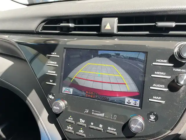 トヨタ カムリ WS ブラックエディション 神奈川県 2020(令2)年 2.2万km アティチュードブラックマイカ/ダークブルーマイカメタリック 2トーン 純正ナビ/フルセグTV/Bluetooth接続/バックモニター/衝突被害軽減ブレーキ/車線逸脱警報機能/ブラインドスポットモニター/レーダークルーズコントロール/ヘッドアップディスプレイ/黒革シート/シートヒーター/電動パワーシート/パドルシフト/純正LEDヘッドライト/純正18インチアルミホイール