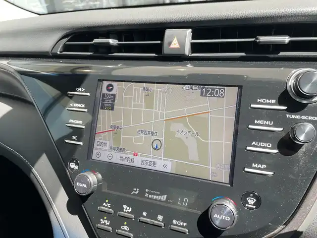 トヨタ カムリ WS ブラックエディション 神奈川県 2020(令2)年 2.2万km アティチュードブラックマイカ/ダークブルーマイカメタリック 2トーン 純正ナビ/フルセグTV/Bluetooth接続/バックモニター/衝突被害軽減ブレーキ/車線逸脱警報機能/ブラインドスポットモニター/レーダークルーズコントロール/ヘッドアップディスプレイ/黒革シート/シートヒーター/電動パワーシート/パドルシフト/純正LEDヘッドライト/純正18インチアルミホイール