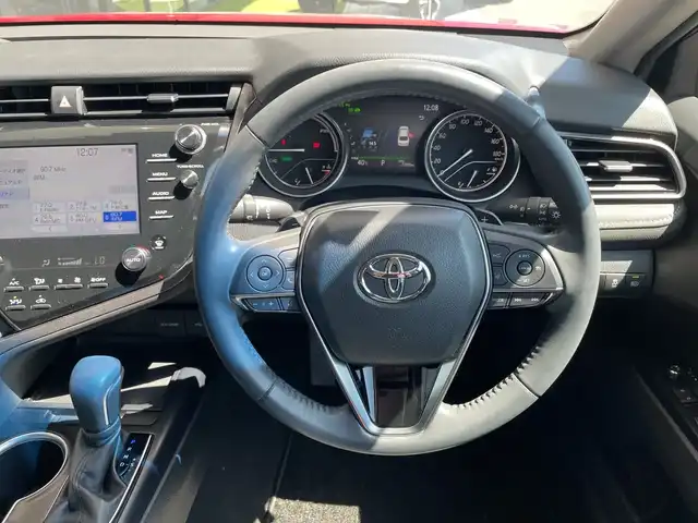 トヨタ カムリ WS ブラックエディション 神奈川県 2020(令2)年 2.2万km アティチュードブラックマイカ/ダークブルーマイカメタリック 2トーン 純正ナビ/フルセグTV/Bluetooth接続/バックモニター/衝突被害軽減ブレーキ/車線逸脱警報機能/ブラインドスポットモニター/レーダークルーズコントロール/ヘッドアップディスプレイ/黒革シート/シートヒーター/電動パワーシート/パドルシフト/純正LEDヘッドライト/純正18インチアルミホイール