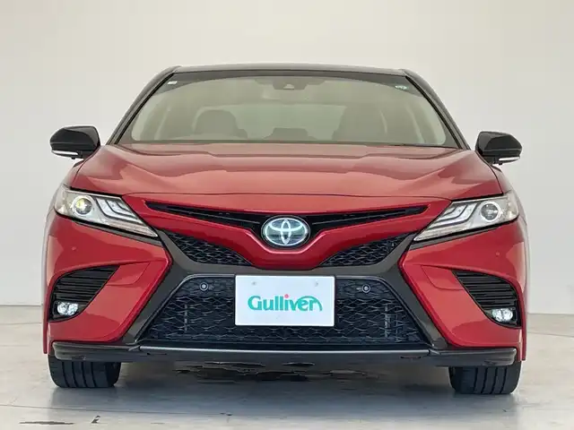 トヨタ カムリ WS ブラックエディション 神奈川県 2020(令2)年 2.2万km アティチュードブラックマイカ/ダークブルーマイカメタリック 2トーン 純正ナビ/フルセグTV/Bluetooth接続/バックモニター/衝突被害軽減ブレーキ/車線逸脱警報機能/ブラインドスポットモニター/レーダークルーズコントロール/ヘッドアップディスプレイ/黒革シート/シートヒーター/電動パワーシート/パドルシフト/純正LEDヘッドライト/純正18インチアルミホイール