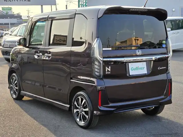 ホンダ Ｎ ＢＯＸ カスタム G L ホンダセンシング 鹿児島県 2018(平30)年 2.9万km プレミアムベルベットパープル・パール ＥＴＣ　/バックカメラ　/ドライブレコーダー（前方）　/両側パワースライドドア　/クルーズコントロール追従走行可能　/コーナーセンサー（後方）　/ＬＥＤヘッドライト　/Ｂｌｕｅｔｏｏｔｈオーディオ　/スマートキー/スペアキー１本/純正アルミホイール/純正フロアマット/取扱説明書