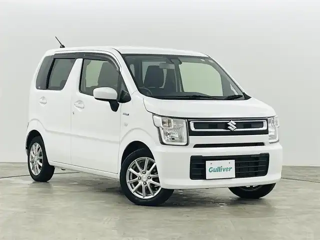 スズキ ワゴンＲ HYBRID FX 福島県 2022(令4)年 1.6万km スペリアホワイト 車線逸脱警報装置/デュアルセンサーブレーキサポート/社外7インチナビ/・型番：AVIC-RW303/・ワンセグTV/SD/iPod/AUX/・ETC/ベンチシート/・D席シートヒーター/プッシュスタート/・スマートキー/オートライト/パークトロニックセンサー/スタッドレスタイヤ純正ホイール付（積込み）