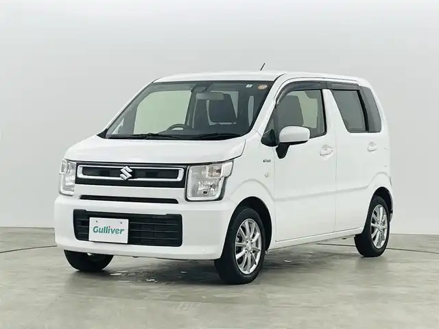 スズキ ワゴンＲ HYBRID FX 福島県 2022(令4)年 1.6万km スペリアホワイト 車線逸脱警報装置/デュアルセンサーブレーキサポート/社外7インチナビ/・型番：AVIC-RW303/・ワンセグTV/SD/iPod/AUX/・ETC/ベンチシート/・D席シートヒーター/プッシュスタート/・スマートキー/オートライト/パークトロニックセンサー/スタッドレスタイヤ純正ホイール付（積込み）
