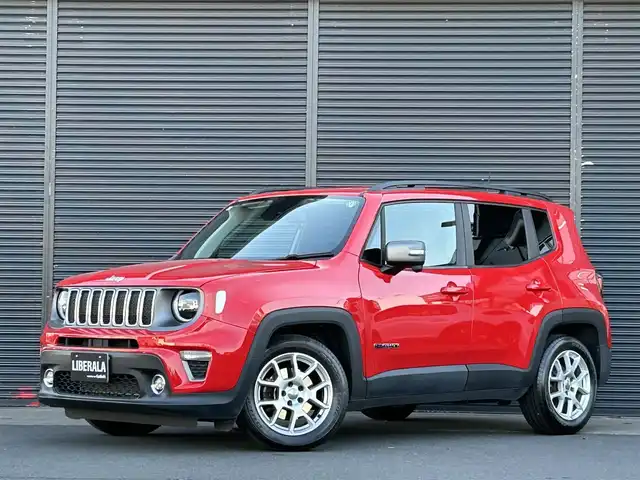 クライスラー・ジープ ジープ レネゲード リミテッド 茨城県 2019(令1)年 2.3万km 赤 衝突軽減Ｂ /ACC　/ＬＫＡ　/ＢＳＭ　/純正ナビ　/Ｂカメラ　/ＴＶ　/ＣａｒＰｌａｙ　/ＵＳＢ　/ＢＴ　/黒革　/シートヒーター　/パワーシート　/ハンドルヒーター　/ＥＴＣ　/ＬＥＤ　/リアセンサー　/純正１７inＡＷ /禁煙車