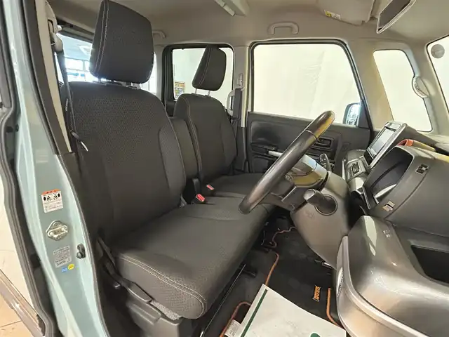スズキ スペーシア ギア HYBRID XZターボ 群馬県 2020(令2)年 5.5万km オフブルーメタリック/ガンメタリック2トーンルーフ スズキセーフティサポート/・車線逸脱警報機能/・デュアルセンサーブレーキサポート/・横滑り防止/・パーキングソナー/・オートライト/・クルーズコントロール/純正14インチAW/インタークーラーターボ/アイドリングストップ/両側パワースライドドア/社外ナビ/　AM/FM/CD/ワンセグ/Bluetooth/シートヒーター/社外ドライブレコーダー/フルフラットシート/MT付きAT/ルーフレール/LEDヘッドライト/W・サイドエアバッグ/AAC/スマートキー/プッシュスタート