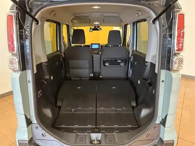 スズキ スペーシア ギア HYBRID XZターボ 群馬県 2020(令2)年 5.5万km オフブルーメタリック/ガンメタリック2トーンルーフ スズキセーフティサポート/・車線逸脱警報機能/・デュアルセンサーブレーキサポート/・横滑り防止/・パーキングソナー/・オートライト/・クルーズコントロール/純正14インチAW/インタークーラーターボ/アイドリングストップ/両側パワースライドドア/社外ナビ/　AM/FM/CD/ワンセグ/Bluetooth/シートヒーター/社外ドライブレコーダー/フルフラットシート/MT付きAT/ルーフレール/LEDヘッドライト/W・サイドエアバッグ/AAC/スマートキー/プッシュスタート