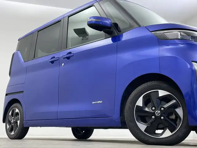 日産 ルークス HWS X プロパイロットED 新潟県 2022(令4)年 5.4万km アトランティックブルー 純正メモリナビ【MJ121D-W】/　フルセグTV/Bluetooth/CD/USB/プロパイロット/レーダークルーズコントロール/衝突被害軽減ブレーキ/レーンキープアシスト/コーナーセンサー/片側パワースライドドア/アラウンドビューモニター/ビルトインETC/アイドリングストップ/LEDヘッドライト/オートライト/禁煙車
