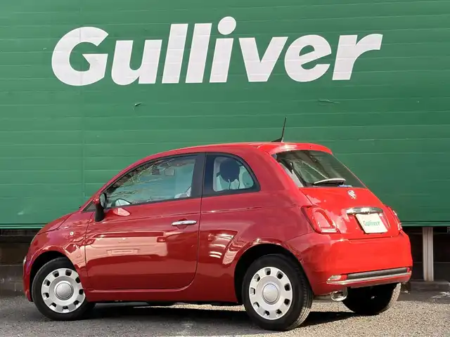 フィアット ５００ 1．2 カルト 東京都 2022(令4)年 2.5万km パソドプレレッド ワンオーナー/純正ディスプレイオーディオ/・Bluetooth/USB/ドライブレコーダー(前後)/MTモード/パドルシフト/ステアリングスイッチ/革巻きステアリング/ETC2.0/取扱説明書/保証書/記録簿