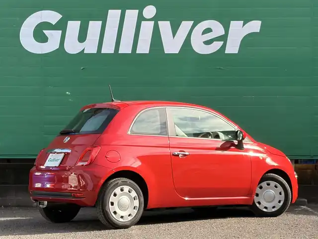 フィアット ５００ 1．2 カルト 東京都 2022(令4)年 2.5万km パソドプレレッド ワンオーナー/純正ディスプレイオーディオ/・Bluetooth/USB/ドライブレコーダー(前後)/MTモード/パドルシフト/ステアリングスイッチ/革巻きステアリング/ETC2.0/取扱説明書/保証書/記録簿