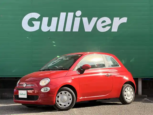 フィアット ５００ 1．2 カルト 東京都 2022(令4)年 2.5万km パソドプレレッド ワンオーナー/純正ディスプレイオーディオ/・Bluetooth/USB/ドライブレコーダー(前後)/MTモード/パドルシフト/ステアリングスイッチ/革巻きステアリング/ETC2.0/取扱説明書/保証書/記録簿