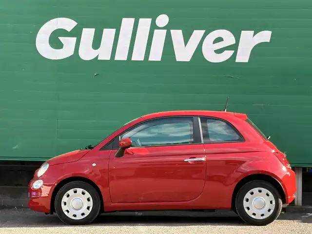 フィアット ５００ 1．2 カルト 東京都 2022(令4)年 2.5万km パソドプレレッド ワンオーナー/純正ディスプレイオーディオ/・Bluetooth/USB/ドライブレコーダー(前後)/MTモード/パドルシフト/ステアリングスイッチ/革巻きステアリング/ETC2.0/取扱説明書/保証書/記録簿