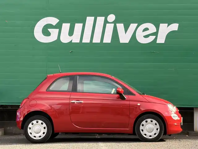 フィアット ５００ 1．2 カルト 東京都 2022(令4)年 2.5万km パソドプレレッド ワンオーナー/純正ディスプレイオーディオ/・Bluetooth/USB/ドライブレコーダー(前後)/MTモード/パドルシフト/ステアリングスイッチ/革巻きステアリング/ETC2.0/取扱説明書/保証書/記録簿