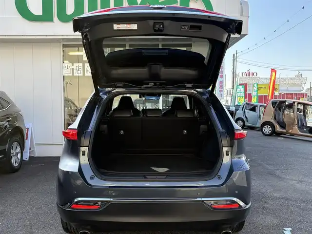 トヨタ ハリアー ハイブリッド G 愛知県 2021(令3)年 3.8万km スレートグレーメタリック ワンオーナー/純正ナビ/フルセグテレビ/BSM/クルコン/デジタルインナーミラー/コーナーセンサー/ビルトインETC/パワーバックドア/パワーシート/バックカメラ/純正アルミホイール/ハーフレザーシート/Bluetooth/オートライト/プッシュスタート/USB端子/取説、保証書、ナビ取説、スペアキー有り。