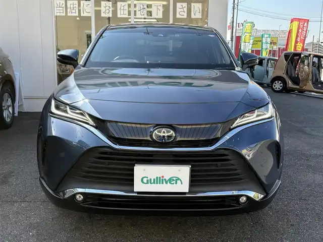 トヨタ ハリアー ハイブリッド G 愛知県 2021(令3)年 3.8万km スレートグレーメタリック ワンオーナー/純正ナビ/フルセグテレビ/BSM/クルコン/デジタルインナーミラー/コーナーセンサー/ビルトインETC/パワーバックドア/パワーシート/バックカメラ/純正アルミホイール/ハーフレザーシート/Bluetooth/オートライト/プッシュスタート/USB端子/取説、保証書、ナビ取説、スペアキー有り。