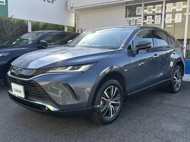 トヨタ ハリアー ハイブリッド G 愛知県 2021(令3)年 3.8万km スレートグレーメタリック ワンオーナー/純正ナビ/フルセグテレビ/BSM/クルコン/デジタルインナーミラー/コーナーセンサー/ビルトインETC/パワーバックドア/パワーシート/バックカメラ/純正アルミホイール/ハーフレザーシート/Bluetooth/オートライト/プッシュスタート/USB端子/取説、保証書、ナビ取説、スペアキー有り。