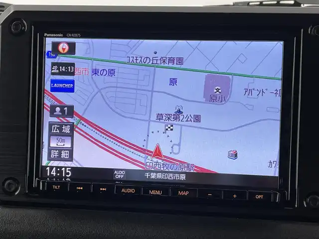 スズキ ジムニー シエラ JL 千葉県 2022(令4)年 1.9万km ブルーイッシュブラックパール3 純正ナビ/・ナビ型番；CN-RZ875/・Bluetooth/CD/DVD/AM/FM/・バックカメラ/走行モード/・ダウンヒルアシスト/・パートタイム４WD/その他装備/・前席シートヒーター/・オートLED/・アイドリングストップ/・ETC/・スマートキー/・純正グリル積み込み