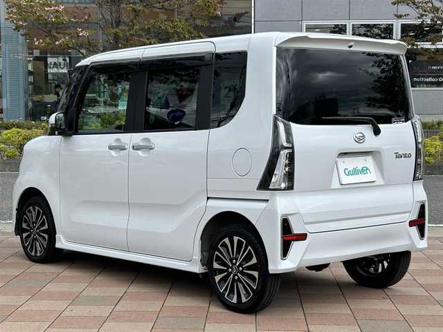 ダイハツ タント カスタム RS 福島県 2022(令4)年 1.2万km シャイニングホワイトパール 4WD/ターボ/純正ナビゲーション/型番：NMZN-W72D/【CD/DVD/SD/USB/BT/TV】/アラウンドビューモニター/バックカメラ/純正ドライブレコーダー/ビルトインETC/両側電動スライドドア/シートバックテーブル/リアドアサンシェード/LEDオートライト/LEDフォグランプ/純正ラバーマット/ドアバイザー