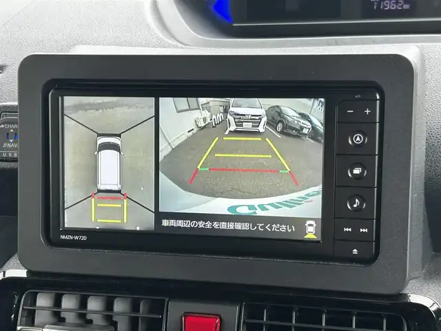 ダイハツ タント カスタム RS 福島県 2022(令4)年 1.2万km シャイニングホワイトパール 4WD/ターボ/純正ナビゲーション/型番：NMZN-W72D/【CD/DVD/SD/USB/BT/TV】/アラウンドビューモニター/バックカメラ/純正ドライブレコーダー/ビルトインETC/両側電動スライドドア/シートバックテーブル/リアドアサンシェード/LEDオートライト/LEDフォグランプ/純正ラバーマット/ドアバイザー