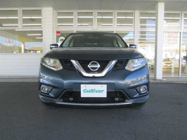 日産 エクストレイル ハイブリッド 20X エマージェンシーブレーキ 千葉県 2017(平29)年 6.4万km スチールブルー ワンオーナー/純正SDナビ、フルセグTV/バックカメラ/純正オーディオ【DVD/CD/BT/SD/USB】/LEDヘッドライト&ハロゲンフォグ/エマージェンシーブレーキ/車線逸脱警報/横滑り防止装置/革巻きステアリング/カプロンシート/前席シートヒーター/前後コーナーセンサー/パワーバックドア/ビルトインETC/スペアキー/取扱説明書/新車時保証書/日産整備記録簿(H30/31/R2/3/4/5/6/7)