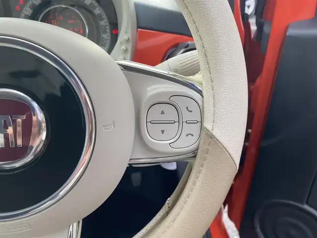 フィアット ５００ ツインエア カルト 福岡県 2022(令4)年 2.1万km ビタミニックオレンジ ・1オーナー/・クルーズコントロール/・純正ディスプレイオーディオ/Bluetooth/USB/・バックカメラ/・ドライブレコーダー/・ETC/・保証書/・取扱説明書/・スペアキー