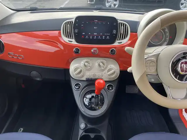 フィアット ５００ ツインエア カルト 福岡県 2022(令4)年 2.1万km ビタミニックオレンジ ・1オーナー/・クルーズコントロール/・純正ディスプレイオーディオ/Bluetooth/USB/・バックカメラ/・ドライブレコーダー/・ETC/・保証書/・取扱説明書/・スペアキー