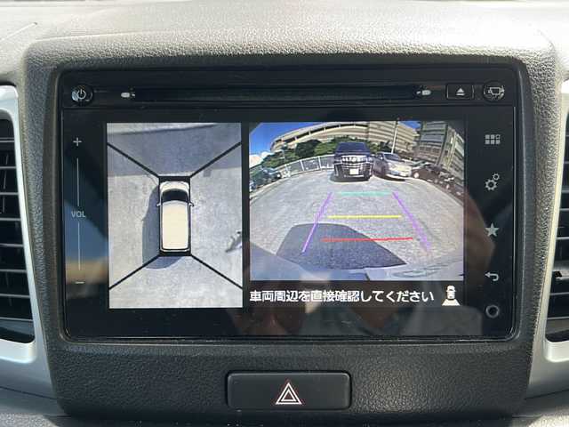 スズキ スペーシア X 沖縄県 2015(平27)年 8.7万km フィズブルーパールメタリック/ホワイト 禁煙車　/純正ナビ/（ＡＭ／ＦＭ／ＣＤ／ＤＶＤ／ＢＴ）　/フルセグＴＶ　/全方位モニター　/片側パワースライドドア　/社外ＥＴＣ　/ＬＥＤヘッドライト　/プッシュスタート　/スマートキー　/純正フロアマット　/純正ホイール/ベンチシート/オートエアコン/スペアキー