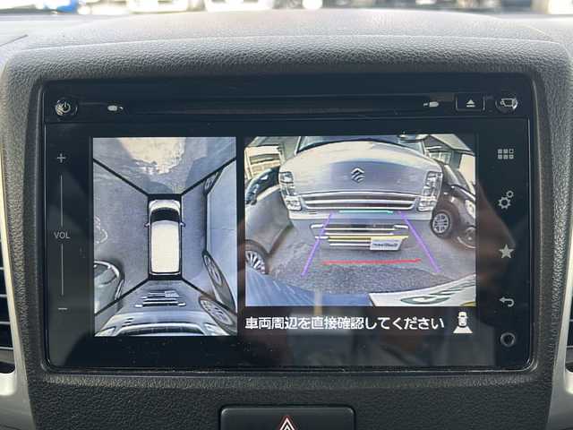 スズキ スペーシア X 沖縄県 2015(平27)年 8.7万km フィズブルーパールメタリック/ホワイト 禁煙車　/純正ナビ/（ＡＭ／ＦＭ／ＣＤ／ＤＶＤ／ＢＴ）　/フルセグＴＶ　/全方位モニター　/片側パワースライドドア　/社外ＥＴＣ　/ＬＥＤヘッドライト　/プッシュスタート　/スマートキー　/純正フロアマット　/純正ホイール/ベンチシート/オートエアコン/スペアキー