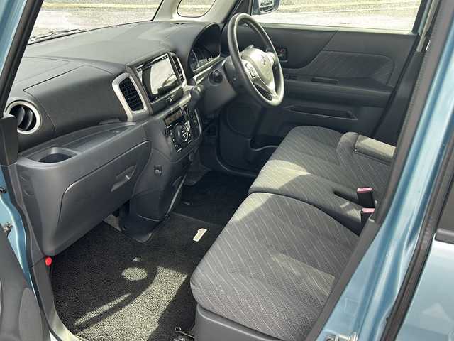 スズキ スペーシア X 沖縄県 2015(平27)年 8.7万km フィズブルーパールメタリック/ホワイト 禁煙車　/純正ナビ/（ＡＭ／ＦＭ／ＣＤ／ＤＶＤ／ＢＴ）　/フルセグＴＶ　/全方位モニター　/片側パワースライドドア　/社外ＥＴＣ　/ＬＥＤヘッドライト　/プッシュスタート　/スマートキー　/純正フロアマット　/純正ホイール/ベンチシート/オートエアコン/スペアキー