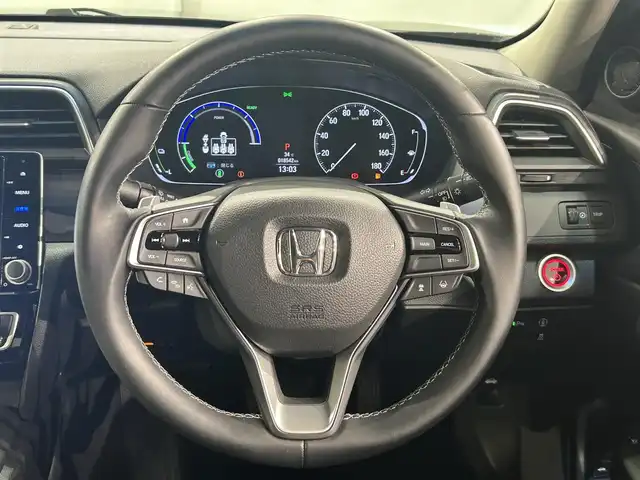 ホンダ インサイト EX 愛知県 2018(平30)年 1.9万km コスミックブルーメタリック 純正ホンダインターナビ/CD/DVD/Bluetooth/フルセグTV/バックカメラ/純正ETC2.0/ホンダセンシング/衝突軽減ブレーキ/ブラインドスポットモニター/エレクトリックギアセレクター/D/N席パワーシート/シートヒーター/コンビシート/17incAW/プラズマクラスターエアコンディショナー/8スピーカー（4スピーカー＋4ツイーター）/LEDヘッドライト/オートライト/スマートキー/プッシュスタート
