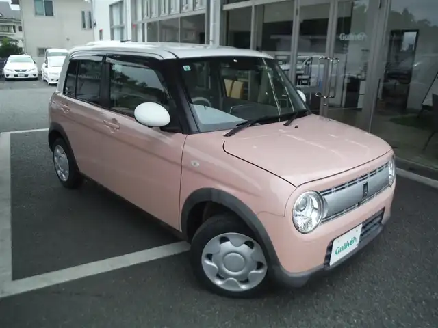 スズキ ラパン S 東京都 2019(令1)年 4.1万km ピンクⅡ 保証書・取説あり/純正8インチナビ・TV（走行中可）/　DVD・BLUETOOTH/　全方位カメラ・ドラレコ/レーダーブレーキサポート/　レーンキープアシスト/　パーキングサポート/運転席シートヒーター/エネチャージ/キセノンライト/スマートキー×2個/社外14インチAW（スタッドレス付）車内