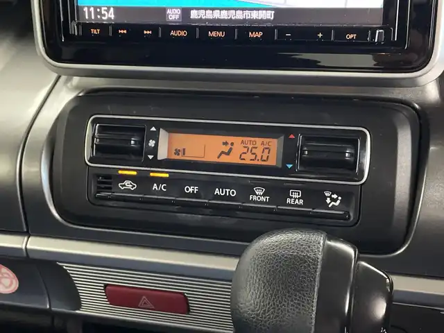 スズキ スペーシア ギア HYBRID XZ 鹿児島県 2019(平31)年 13.1万km 黄Ⅱ 純正8インチナビ/（AM/FM/CD/DVD/Bluetooth/フルセグ）/両側パワースライドドア/前後ドライブレコーダー/シートヒーター/ETC/ルーフラック/社外アルミホイール/LEDヘッドライト/スマートキー/スペアキー/保証書/取扱説明書