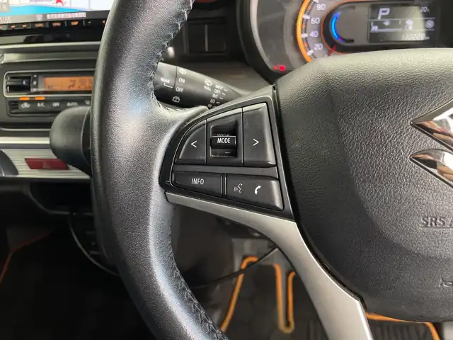 スズキ スペーシア ギア HYBRID XZ 鹿児島県 2019(平31)年 13.1万km 黄Ⅱ 純正8インチナビ/（AM/FM/CD/DVD/Bluetooth/フルセグ）/両側パワースライドドア/前後ドライブレコーダー/シートヒーター/ETC/ルーフラック/社外アルミホイール/LEDヘッドライト/スマートキー/スペアキー/保証書/取扱説明書