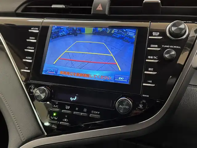 トヨタ カムリ G レザーパッケージ 群馬県 2017(平29)年 2.1万km プラチナホワイトパールマイカ トヨタセーフティセンス/プリクラッシュセーフティ/レーンディパーチャーアラート/レーダークルーズコントロール/オートマチックハイビーム/ブラインドスポットモニター/リアクロストラフィックアラート/ヘッドアップディスプレイ/クリアランスソナー/サンルーフ/メーカーオプションナビ/　フルセグ/BT/CD/DVD/SD/USB/AUX/レザーシート/モデリスタエアロ/前席シートヒーター/前席パワーシート/バックカメラ/純正18インチAW/純正フロアマット/LEDヘッドライト/フォグランプ/ビルトインETC2.0