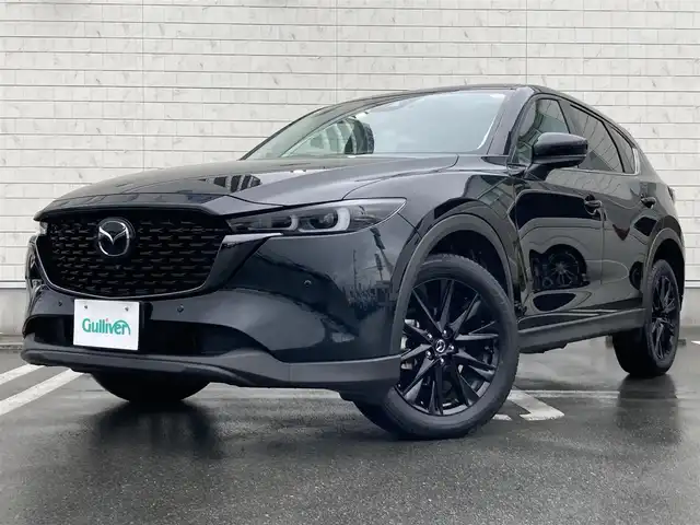 マツダ ＣＸ－５ 20S ブラックトーンED 静岡県 2024(令6)年 1.5万km ジェットブラックマイカ i-ACTIVSENSE/純正10.25インチディスプレイナビ/　AM FM Bluetooth USB AppleCarPlay AndroidAuto/フルセグTV/前後方ドライブレコーダー/LEDオートヘッドライト/レーダークルーズコントロール/前後方クリアランスソナー/パワーシート(運転席)/シート/ステアリングヒーター/純正19インチアルミホイール/スマートキー2本/パドルシフト/ワイヤレス充電/ワンオーナー/アラウンドビューモニター/ETC/ハーフレザーシート