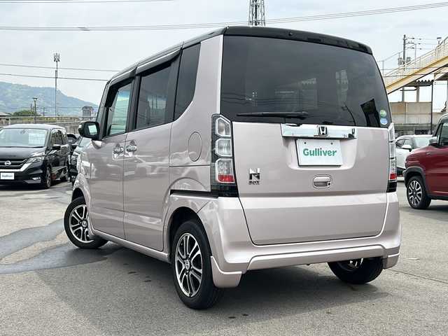 ホンダ Ｎ ＢＯＸ G Lパッケージ 山口県 2014(平26)年 9.6万km チェリーシェルピンクメタリック 片側パワースライドドア/ETC/ベンチシート/フルフラットシート/純正14インチアルミホイール/純正フロアマット/CDチェンジャー/スマートキー/スペアキー1本/ドアバイザー/エンジンスタートボタン