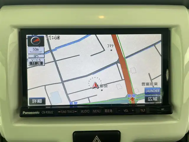 スズキ ハスラー G ターボ 富山県 2015(平27)年 3.1万km ブルーイッシュブラックパール3 メモリナビ /フルセグ/DVD/Bluetooth/ETC/シートヒーター /スマートキー/プッシュスタート/衝突軽減ブレーキ/純正フロアマット/純正ドアバイザー/HIDオートライト