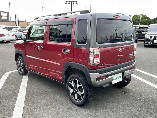 スズキ ハスラー Jスタイル 岐阜県 2021(令3)年 2.4万km フェニックスレッドパール/ガンメタリック2トーンルーフ 純正ＳＤナビ　/ＥＴＣ　/バックカメラ　/前後ドライブレコーダー　/衝突軽減システム　/盗難防止装置　/横滑り防止装置　/レーンキープアシスト　/前後コーナーセンサー　/アイドリングストップ/ＬＥＤヘッドライト　/オートライト　/シートヒーター/プッシュスタート/スマートキー/スペアキー/純正15インチアルミホイール/純正フロアマット