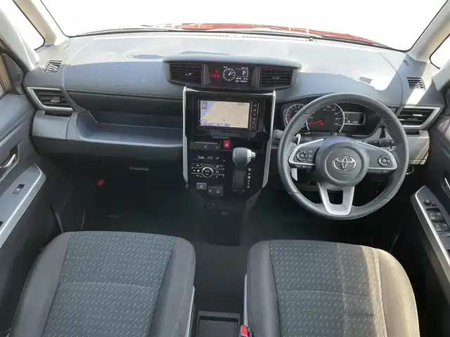 トヨタ ルーミー カスタムG 愛媛県 2021(令3)年 3.7万km ブラックマイカメタリック/ファイアークォーツレッドメタリック 登録時走行距離:36828km/純正メモリナビ/AM/FM/CD/DVD/フルセグTV/SD/Bluetooth/バックカメラ/前後ドライブレコーダー/ETC/アイドリングストップ/衝突軽減システム/横滑り防止装置/レーダークルーズコントロール/LEDヘッドライト/オートライト/両側パワースライドドア/エンジンスタートボタン/スマートキー/純正アルミホイール/コーナーセンサー/HAC