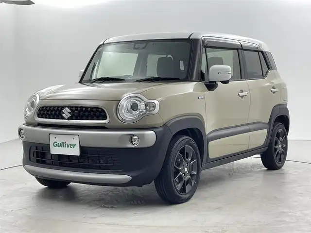 スズキ クロスビー HYBRID MZ 福井県 2018(平30)年 5.4万km キャラバンアイボリーパールメタリック/ホワイト 2トーンルーフ ワンオーナー/４WD/ターボ/純正ナビ【CN-RZ746W】/CD/DVD/フルセグTV/Bluetooth/SD/AM/FM/バックカメラ /衝突軽減ブレーキ/レーンキープアシスト/ビルトインETC/プッシュスタート/スペアキー/純正ドライブレコーダー/シートヒーター /革巻きステアリング/ステアリングリモコン/ステアリングチルド機構/オートライト /LED/フォグランプ/リアワイパー/純正１６インチアルミ/純正フロアマット