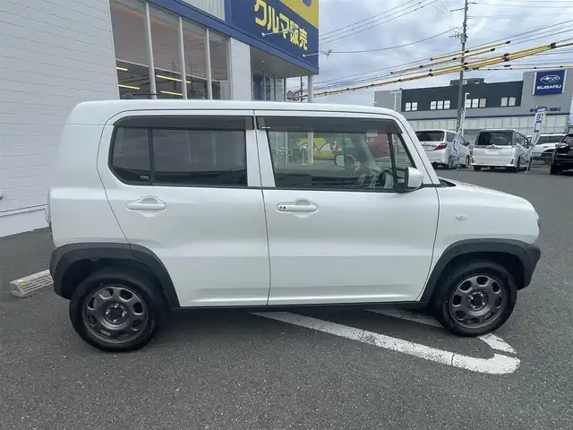スズキ ハスラー G ターボ 熊本県 2014(平26)年 7.4万km パールホワイト (株)IDOMが運営する【じしゃロン熊本店】の自社ローン専用車両になります。こちらは現金またはオートローンご利用時の価格です。自社ローンご希望の方は別途その旨お申付け下さい　/カーオディオ（CX211BK）/CD/シートヒーター/衝突被害軽減ブレーキ/ハロゲンヘッドライト/スマートキー