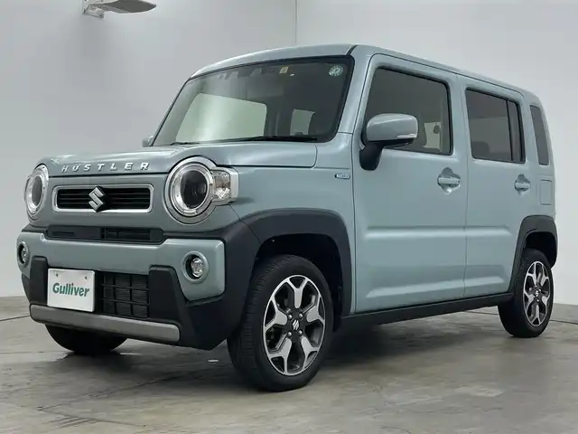 スズキ ハスラー HYBRID X 岡山県 2022(令4)年 2.5万km オフブルーM ワンオーナー		/純正メモリナビゲーション		/【フルセグ/Bluetooth/DVD/MSV】	/スズキセーフティーサポート/・デュアルセンサーブレーキサポート/・ハイビームアシスト/・車線逸脱警報機能/・誤発進抑制機能/・ふらつき警報機能/・先行車発進お知らせ機能/・後退時ブレーキサポート/・後方誤発進抑制機能/・標識認識機能	/バックカメラ	/純正15inアルミホイール+サマータイヤ：装着			/レーダークルーズコントロール		/ビルトインETC		/LEDヘッドライト（AUTO機能付き）		/前席シートヒーター			/純正ドライブレコーダー			/スマートキー		/ステアリングスイッチ		/プッシュスタート		/コーナーセンサー(後ろのみ)				/フロアマット/新車保証書/取扱説明書/スペアキー×１