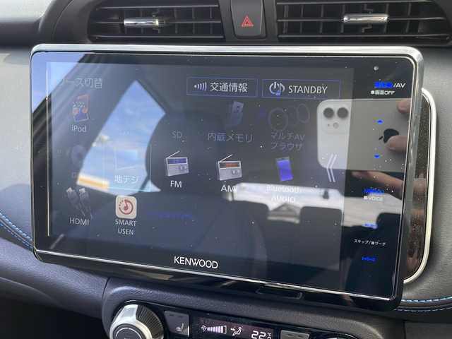 日産 キックス オーテック 佐賀県 2024(令6)年 0.8万km ブリリアントホワイトパール ワンオーナー/社外ナビ（MDV-S810F）/フルセグTV/DVD/Bluetooth/アラウンドビューモニター/プロパイロット/エマージェンシーブレーキ/前後クリアランスソナー/ETC/コンビレザーシート/前席シートヒーター/ハンドルヒーター/インテリジェントルームミラー/ルーフレール/LEDヘットライト/フォグライト/純正17インチアルミホイール/プッシュエンジンスタート/スマートキー×２/取説・保証書