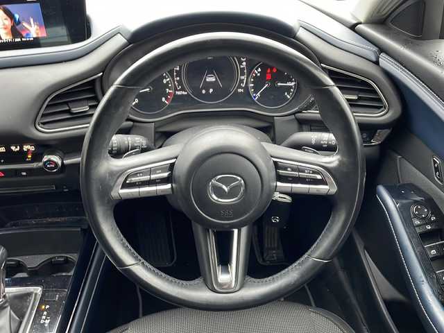 マツダ ＣＸ－３０ 20S プロアクティブ 新潟県 2021(令3)年 7.6万km ポリメタルグレーM ワンオーナー/純正ナビ/(AM/FM/CD/DVD/Bluetooth)/フルセグTV/テレビキャンセラー/衝突軽減ブレーキ/レーンキープアシスト/レーダークルーズコントロール/ブラインドスポットモニター/コーナーセンサー/ヘッドアップディスプレイ/電子パーキングブレーキ/ブレーキホールド/電動リアゲート/コーナーセンサー/ビルトインETC/オートエアコン/オートライト/純正フロアマット/スマートキー/プッシュスタート/取扱説明書/保証書