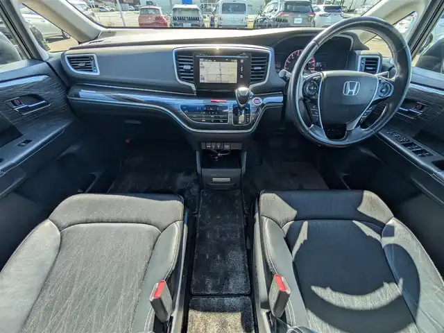 ホンダ オデッセイ アブソルート EX 福井県 2013(平25)年 9.4万km グラマラスモーブP 純正ナビ/フルセグテレビ/バックカメラ/両側パワースライドドア/ブラインドスポットモニター/クルーズコントロール/横滑り防止装置/アイドリングストップ/レーンキープアシスト/盗難防止装置/前後コーナーセンサー/ETC/純正フロアマット/エンジンスタートボタン/ハーフレザーシート/ダブル＋サイドエアバッグ/カーテンエアバッグ/LEDヘッドライト/純正18インチAW/スマートキー