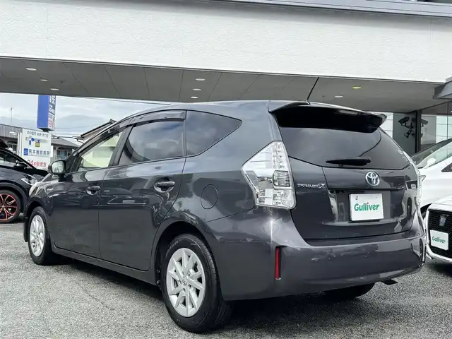 トヨタ プリウス α S 熊本県 2013(平25)年 7.9万km グレーメタリック アルパイン9型ナビ（EX009V)/【フルセグTV/CD/DVD/Bluetooth】/バックカメラ/純正16インチAW/ビルトインETC/プッシュスタート/スマートキー/ウィンカーミラー/オートライト/カーテンエアバック/純正フロアマット/保証書/取扱説明書
