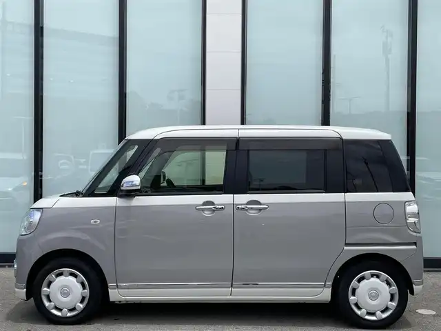 ダイハツ ムーヴ キャンバス G ブラックインテリア リミテッド SAⅢ 大阪府 2020(令2)年 4.9万km パールホワイトⅢ/スムースグレーマイカメタリック 2トーン 社外ナビ/   フルセグTV/CD/DVD/Bluetooth/USB/全方位モニター/衝突軽減ブレーキ/横滑り防止装置/両側パワースライドドア/アイドリングストップ/オートマチックハイビーム/ステアリングスイッチ/ドライブレコーダー/純正フロアマット/プッシュスタート/スマートキー/ＥＴＣ/ＬＥＤライト
