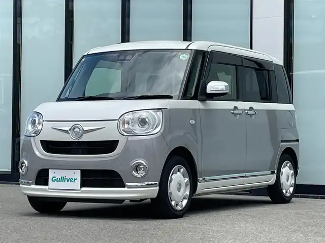 ダイハツ ムーヴ キャンバス G ブラックインテリア リミテッド SAⅢ 大阪府 2020(令2)年 4.9万km パールホワイトⅢ/スムースグレーマイカメタリック 2トーン 社外ナビ/   フルセグTV/CD/DVD/Bluetooth/USB/全方位モニター/衝突軽減ブレーキ/横滑り防止装置/両側パワースライドドア/アイドリングストップ/オートマチックハイビーム/ステアリングスイッチ/ドライブレコーダー/純正フロアマット/プッシュスタート/スマートキー/ＥＴＣ/ＬＥＤライト