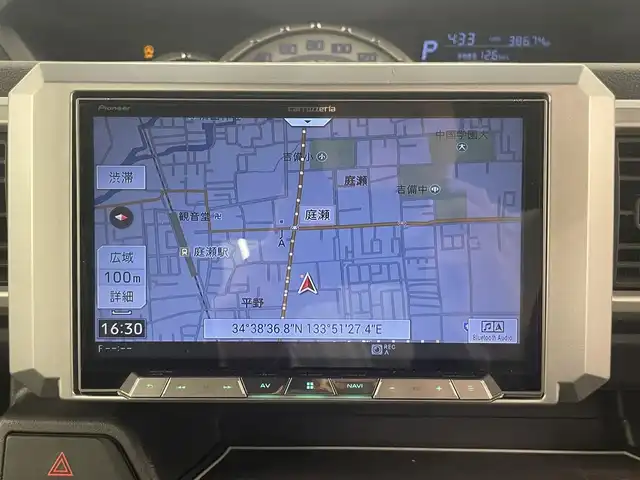 ダイハツ ウェイク 岡山県 2017(平29)年 3.9万km オフビートカーキM 社外ナビ/フルセグtv/両側パワースライド/コーナーセンサー/プリクラッシュセーフティ