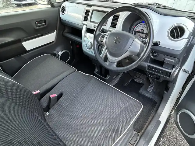 スズキ ハスラー G 福岡県 2014(平26)年 11.4万km パールホワイト ワンオーナー/純正メモリナビ/　(AM/FM/ワンセグTV)/バックカメラ/レーダーブレーキサポート/横滑り防止/アイドリングストップ/コムテック前方ドライブレコーダー【DC-DR410】/ETC/電格ウインカーミラー/ドアバイザー/プッシュスタート/ステアリングスイッチ/USBポート/スペアキー×1/ISOFIX/保証書/取扱説明書/ナビ取扱説明書